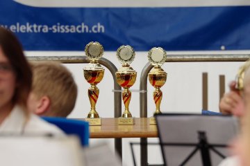 Die Pokale fr den Stundenchor Harmonie (Sponsor Elektra Sissach) |  Rangliste